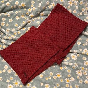 Prana Red Knit Scarf